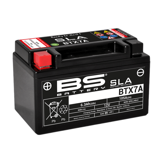 SYMPHONY SR 50 (2009 - 2022) btx7a sla 12v battery | BS BATTERY