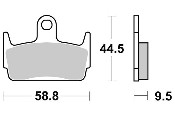 JET 50 (2006 - 2014) brakepads ceramic (710hf) | SBS