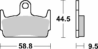 JET 50 (2006 - 2014) brakepads ceramic (710hf) | SBS