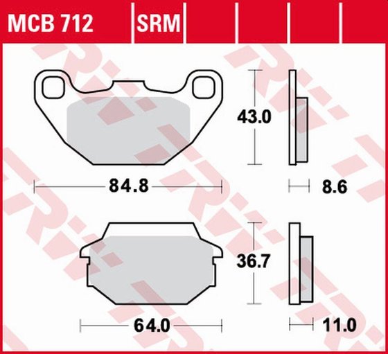 HD 200 (2005 - 2007) allround organic standard brake pad | TRW