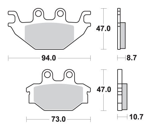 TRACKRUNNER 200 (2005 - 2008) brakepads sintered offroad | SBS