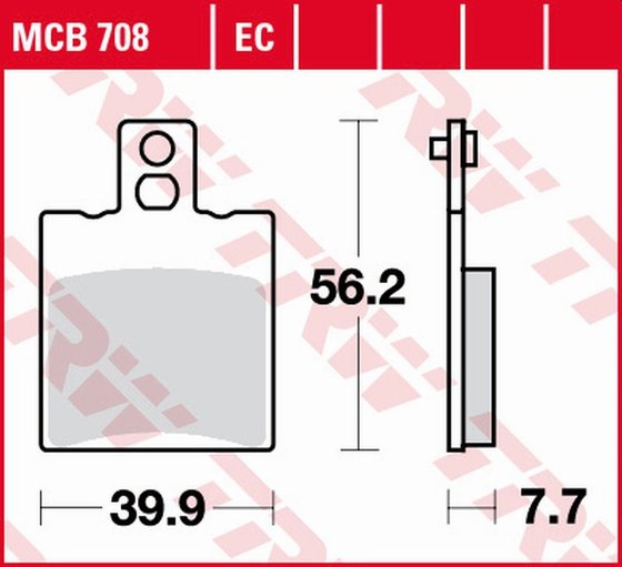 JET 50 (2003 - 2016) all round ceramic brake pads | TRW