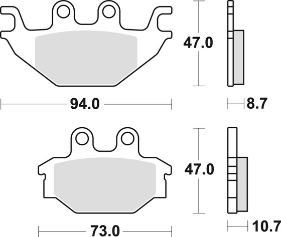 TRACKRUNNER 200 (2006 - 2010) sintered metal offroad brake pad | TRW